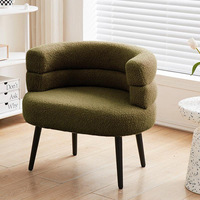 Neuer Maßgefertigter Luxuriöser Leichter Kaschmir-Sessel für Wohnzimmer, Schlafzimmer, Begehbarer Kleiderschrank, Casual-Schminktisch-Stuhl