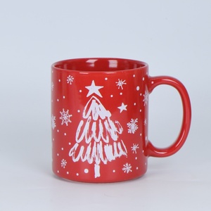 OEM personalizable copo de nieve de Navidad pantalla impresa <span class=keywords><strong>taza</strong></span> de café de cerámica para las estaciones festivas - Product Image 5