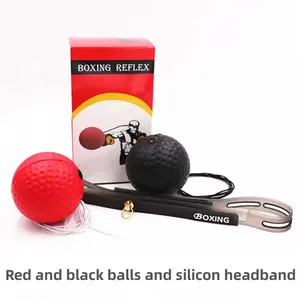 Set Bola Tinju Reflex Headband Bola Punching Ball On String Set Reaksi Kecepatan Koordinasi Mata