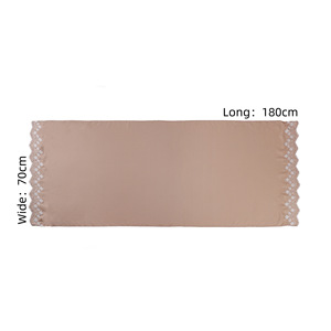 Écharpe en mousseline brodée unie en gros, châle long fluide et scintillant pour femme, foulard - Product Image 5
