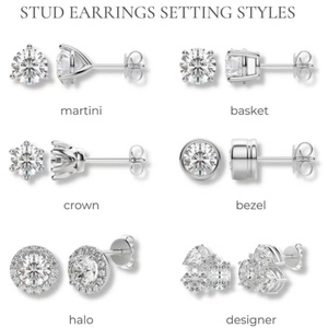 IGI Certificate CVD HPHT 0.5-2ct D VS Lab Created Diamond 14K 18K Gold Earrings Lab Grown Diamond Stud Earrings - Product Image 3