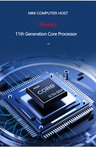 11 Gen Mini Máy Tính Văn Phòng Lõi I3-1115G4 I5-1135G7 HD Dp Loại C Thunderbolt 4 Win10 Mini Máy Tính Để Bàn PC Đa USB VESA Núi - Product Image 4