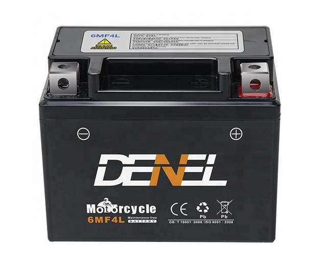 OEM Factory YTX4L-BS 6MF4L 12V 4Ah Motorcycle AGM Battery for Motorbike