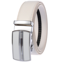 Ceinture en cuir pour homme, boucle automatique, sans trous, ceinture à cliquet, multicolore, réglable, ceinture formelle et décontractée pour homme