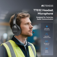 Headset Headband Mikrofon yang Dapat Disesuaikan untuk Perjalanan, Konektor Kabel 3.5mm TT032 & TT126 Sistem Pemandu Wisata RETEKESS