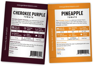 Paquete <span class=keywords><strong>de</strong></span> 5 Variedades <span class=keywords><strong>de</strong></span> Tomate <span class=keywords><strong>Raras</strong></span> <span class=keywords><strong>de</strong></span> Herencia <span class=keywords><strong>de</strong></span> Gardeners Basics, Incluye Cherokee Purple, Black Krim, Pineapple, Macetas y Jardineras - Product Image 3