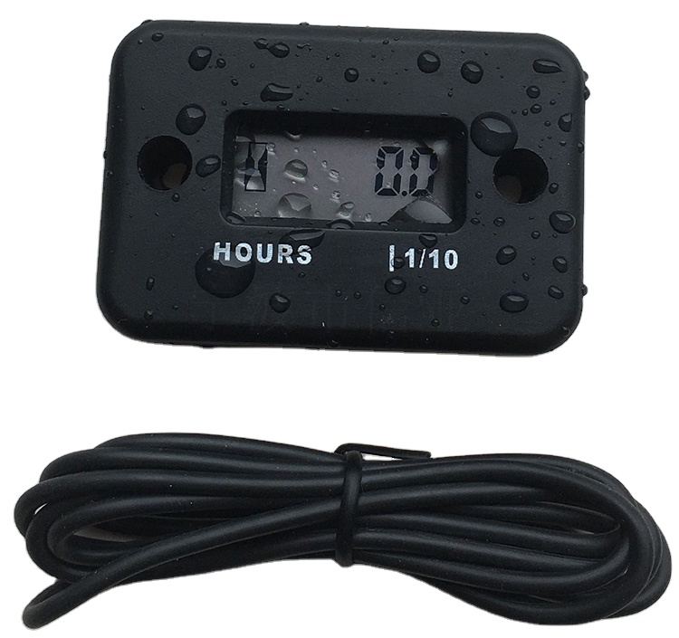Цифровой счетчик часов с ЖК-дисплеем, портативный датчик времени двигателя, счетчик часов для мотоцикла, лодки, двигателя, счетчик часов