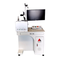 Équipement professionnel de gravure au laser à fibre de bureau 20W 30W 50W pour métal, acier inoxydable, aluminium, numéro de série, code de date