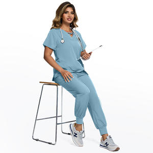 ชุดเครื่องแบบแพทย์เข้ารูปสำหรับผู้หญิงกางเกงสำหรับนักวิ่งกางเกงสำหรับผ่าตัดคลินิกทันตกรรมชุดทำงานเสื้อผ้าอุปกรณ์เสริมสำหรับพยาบาล - Product Image 4