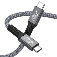 Câble USB Type C USB4 Thunderbolt 3/4 pour ordinateur portable de jeu 240W 40 Gbps