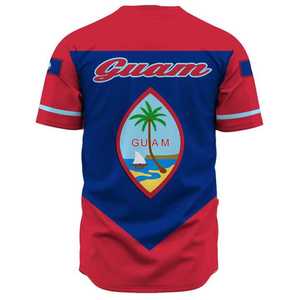 Vente en gros cousu polynésien Guam maillot de baseball personnalisé compétition de jeunes uniforme de baseball haut de chemise personnalisé - Product Image 2