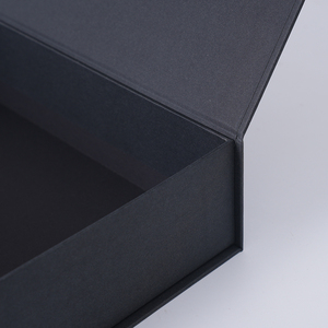 FREE DESIGN Heavy Duty Preto Magnético Flip Top Rígida Presente Embalagem Papel Caixa De Armazenamento De Papelão Magnético - Product Image 3