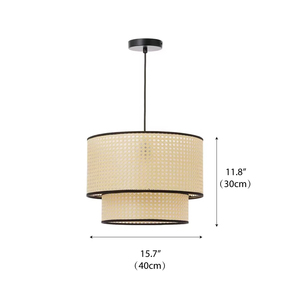 Stile rurale giapponese <span class=keywords><strong>lampada</strong></span> pendente intrecciata a mano bar Hotel ingresso <span class=keywords><strong>balcone</strong></span> camera <span class=keywords><strong>da</strong></span> letto in bambù e Rattan <span class=keywords><strong>lampada</strong></span> pendente - Product Image 4