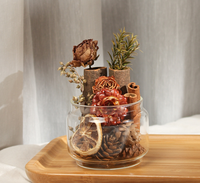 Kit DIY de diffuseur de parfum à bâtonnets de cannelle style Ins, avec fleurs séchées et préservées, ornement de décoration intérieure, cadeau de fêtes