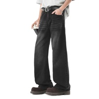 Jean Cargo en Denim Noir pour Homme – Meilleur Rapport Qualité-Prix, Coupe Ample avec Effet Délavé et Décoration de Trous, Idéal Toutes Saisons