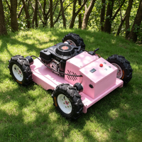 Tondeuse à gazon autotractée 4x4 à moteur essence 4 temps, silencieuse, avec roues de 550 mm, compacte, certifiée CE EPA, pour jardin, faible bruit, DIY