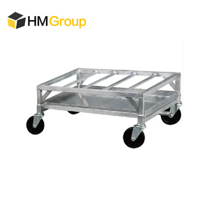 Carro de bastidor angular móvil de acero duradero personalizado con cuatro ruedas - Product Image 2