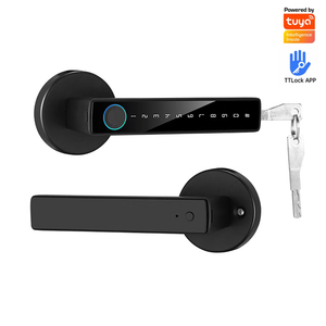 TTlock TUYA APP กุญแจล็อคประตูอัจฉริยะแบบดิจิตอลสำหรับภายในบ้าน พร้อมระบบสแกนลายนิ้วมือ รหัสผ่าน และคีย์การ์ด - Product Image 1