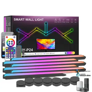 RGB ma thuật nối đèn bàn chơi game với bầu không khí đèn Wifi Bluetooth có thể được kết nối với LED lượng tử Đèn tường