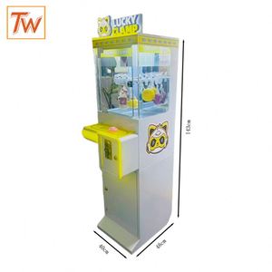 Arcade machine High Quality Mini Arcade Game Center Coin-Operated Claw Crane Machine Metal Wood Construction <b>Clip</b> Prize Vending - Product Image 2