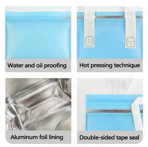 Sac isotherme en aluminium sans plomb tissé avec logo, tendance, fabriqué en usine Sedex, pour la livraison de nourriture, glacière pour crème glacée, pour le stockage à froid - Product Image 4