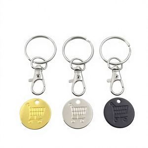 Porte-clés en métal personnalisé en acier inoxydable avec logo sur mesure, idéal pour les petits cadeaux en gros - Product Image 1
