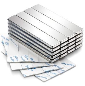 60 X 10 X 3 mm Powerful Rare Earth <strong>Neodymium</strong> <strong>Magnets</strong> with Double-Sided Adhesive for Fridge, Garage, Kitchen, Craft, Office - Product Image 2