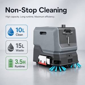 เครื่องขัดพื้นไร้สายแบบขับเคลื่อนด้วยตัวเอง New CleanHorse TN10 ขนาดกะทัดรัด 3-in-1 สำหรับคลินิกสัตว์เลี้ยง โรงพยาบาลสัตว์ และการดูแลสัตว์ - Product Image 3