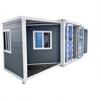 Maison Extensible Portable 3 Chambres - Maisons Conteneurs Pliables de 40 pieds, Conception Modulaire Préfabriquée Moderne et Finition de Luxe