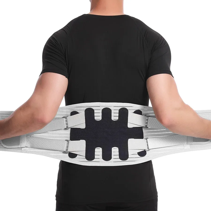 Soporte Lumbar de Spandex transpirable, cinturón elástico de soporte para la espalda, tirantes para la espalda, soporte para la cintura, gimnasio para mujeres y hombres