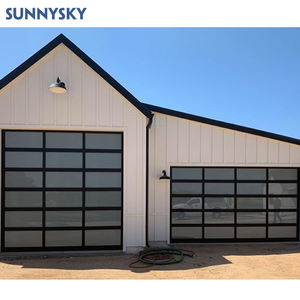 Sunnysky <span class=keywords><strong>Garage</strong></span> sectionnel moderne en acier galvanisé 9x8 verre à rabat isolé alliage d'aluminium design coulissant au meilleur <span class=keywords><strong>prix</strong></span> - Product Image 4