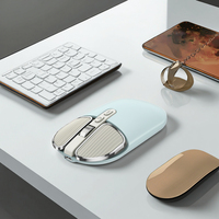 Souris sans fil Bluetooth OEM ODM ergonomique, double mode, rechargeable, avec éclairage LED, 5 boutons, suivi optique