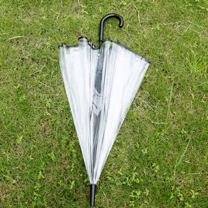 Promotional Outdoor Garden Automatic Opening Transparent Fashionable Umbrella Customizable Color Multifunction Features for Rain - Product Image 5