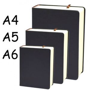 Durable Custom Soft Leather Hardcover A5 Journal <b>Notebook</b> Thread Sewing & Thermal Binding 100 Sheets Thick <b>Lined</b> Gift Business - Product Image 2