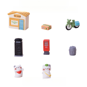 Miniatures de paysage KI Zhuojing, décorations rétro pour maison de poupée, scène miniature de bureau de <span class=keywords><strong>poste</strong></span>, décoration de bureau à domicile - Product Image 5