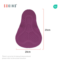 Sokind Cyclisme – Coussinet de selle 3D découpé et façonné, écologique, respirant, en Spandex/Nylon, séchage rapide, haute qualité, pour femmes adultes
