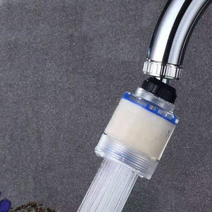 Robinet filtre à eau de cuisine plus ferme Robinet moderne contemporain en céramique en plastique poli <span class=keywords><strong>Pouce</strong></span> Push Control Tête de robinet - Product Image 1