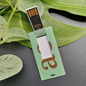Mini thẻ lật kinh doanh <span class=keywords><strong>USB</strong></span> 2.0 ổ đĩa flash Ổ Đĩa Bút 8GB đến 128GB năng lực in ấn đầy đủ logo - Product Image 2