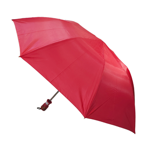 Parapluie pliable rouge compact et léger pour hommes et femmes, résistant au vent, idéal pour les voyages - Product Image 1