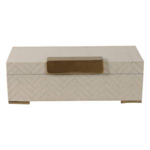 Scatola Decorativa Rettangolare in Resina con Coperchio, Organizzatore per Gioielli, Decorazione Moderna per la Casa, Cofanetto Portaoggetti - Product Image 2