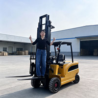 Chariot élévateur électrique compact Zhongyi Chine 60V 3 tonnes, batterie lithium-ion, 4 roues motrices, hauteur de levage 3m, à vendre