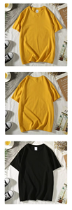 Camiseta de talla grande 4XL con logotipo personalizado para hombre, 100% de algodón, 230gsm, cuello redondo, manga corta, camiseta blanca lisa en blanco, camiseta para hombre al por mayor - Product Image 5