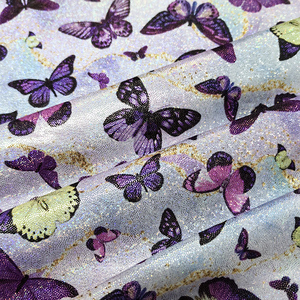 <span class=keywords><strong>Polyester</strong></span> Spandex In Kỹ Thuật Số Cầu Vồng Kim Loại Long Lanh Holographic Tùy Chỉnh In Vải Cho Dresses - Product Image 5