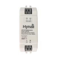 Alimentation électrique Hynall HND120 AC 100-277V 12V DC - Petite taille, montage intégré, application d'éclairage, garantie de 5 ans
