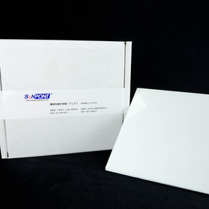 แผ่นซิลิกาเจลโครมาโทกราฟีแบบบาง SANPONT ขนาด 20x20 ซม. GF254 ฐานแก้ว SiO2 ความบริสุทธิ์ 99.9% เคลือบผิวหนา 0.2-0.25 มม. - Product Image 1