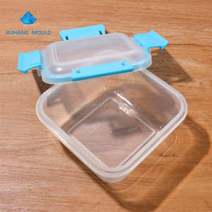 Fiambrera Bento de plástico a prueba de fugas de 780ml, fiambrera escolar para niños, caja de sándwich con 4 cerraduras laterales - Product Image 6