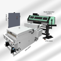 Imprimante DTF L1800 à double tête Imprimante à transfert de chaleur pour t-shirt XP 600 Imprimante DTF 30cm avec machine à secouer la poudre
