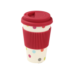 Wholesale Cheap Price Custom Logo Color Eco Bamboo Fiber <strong>Cool</strong> Modern Travel Coffee <strong>Mug</strong> with Lid - Product Image 4
