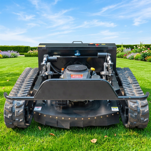 Tondeuse à gazon sans fil sur chenilles, hybride essence, avec lame à fléaux et plaque de protection anti-rebond pour terrains en pente, digues et terrains de golf - Product Image 1
