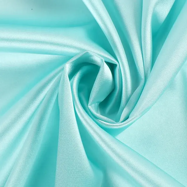 shinny imitated Silk polyester elastic satin suitable for performance dress cheongsam fabric